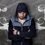 man with lack of confidence