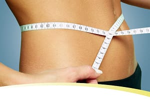 woman with slim belly